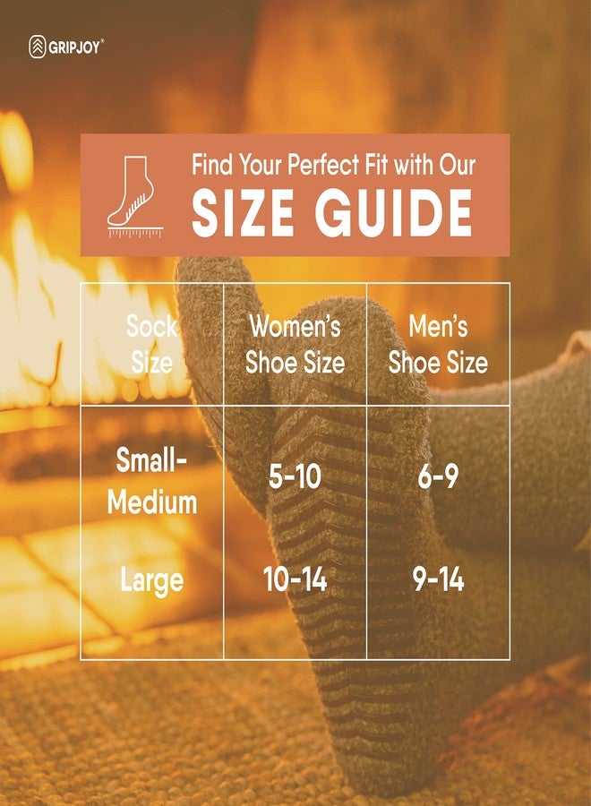 Gripjoy Fuzzy Socks With Grips for Women and Men - Non-Slip Slippers With Grippers - Hospital Socks - Image 5